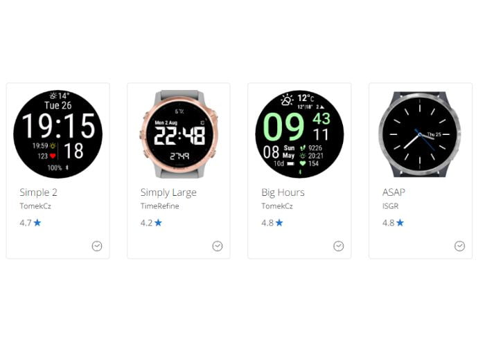 Watchfaces e Temas