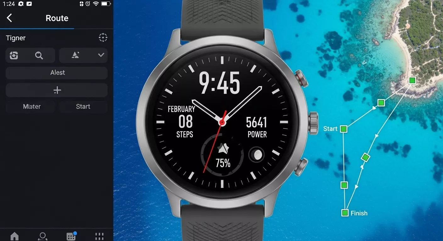 Amazfit GTR 5 ou T-Rex 2 em águas abertas O GPS é confiável no mar
