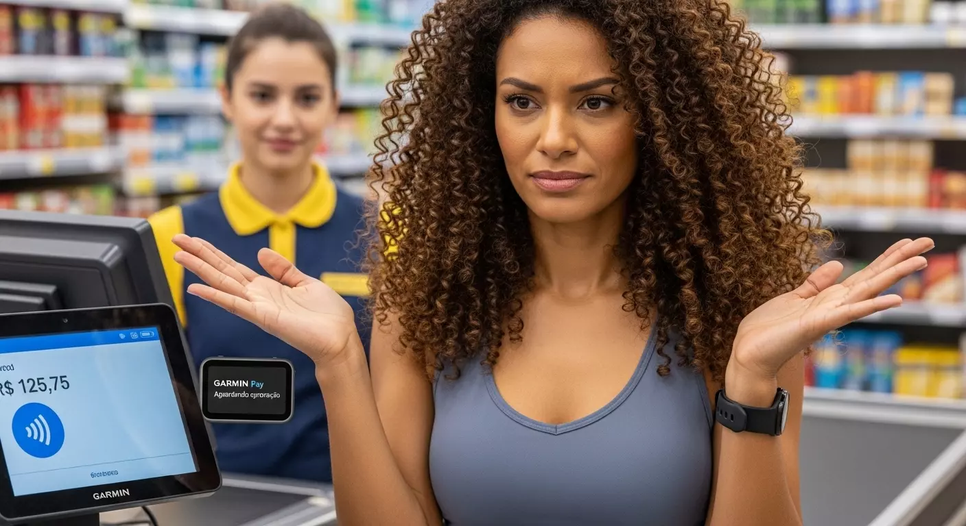 Meu pagamento por aproximação no smartwatch falhou