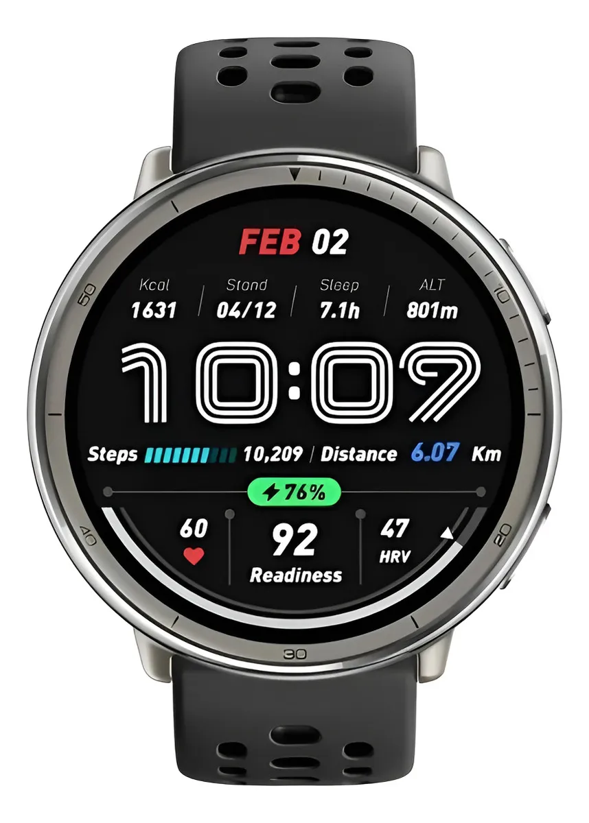 Amazfit Active 2 — smartwatch com bom custo-benefício, tela AMOLED e bateria de longa duração