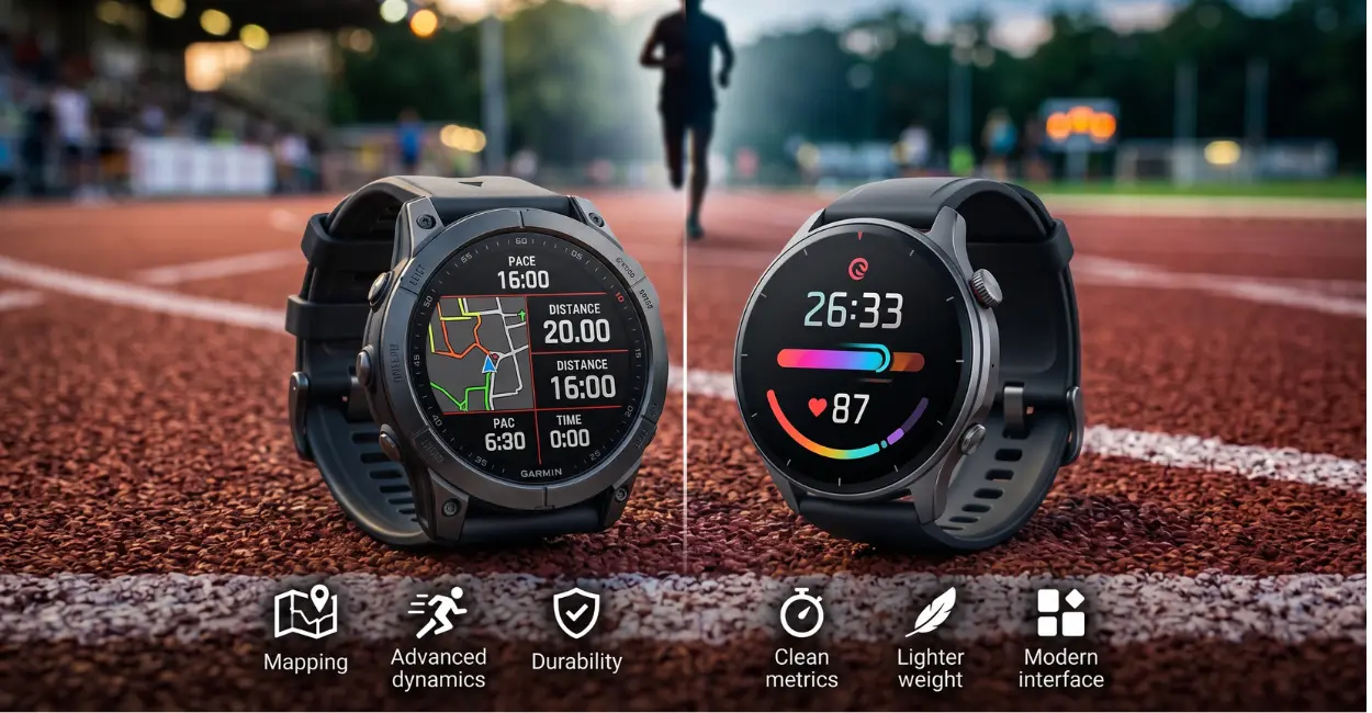 Amazfit vs Garmin para Corrida