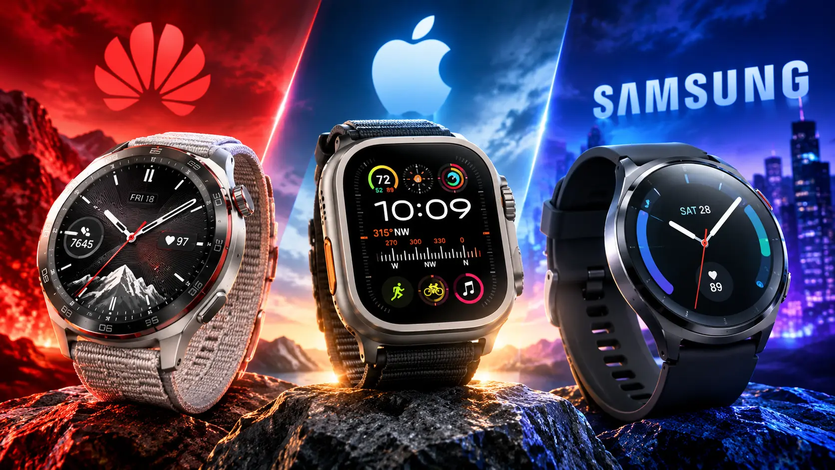 Huawei vs. Apple vs. Samsung