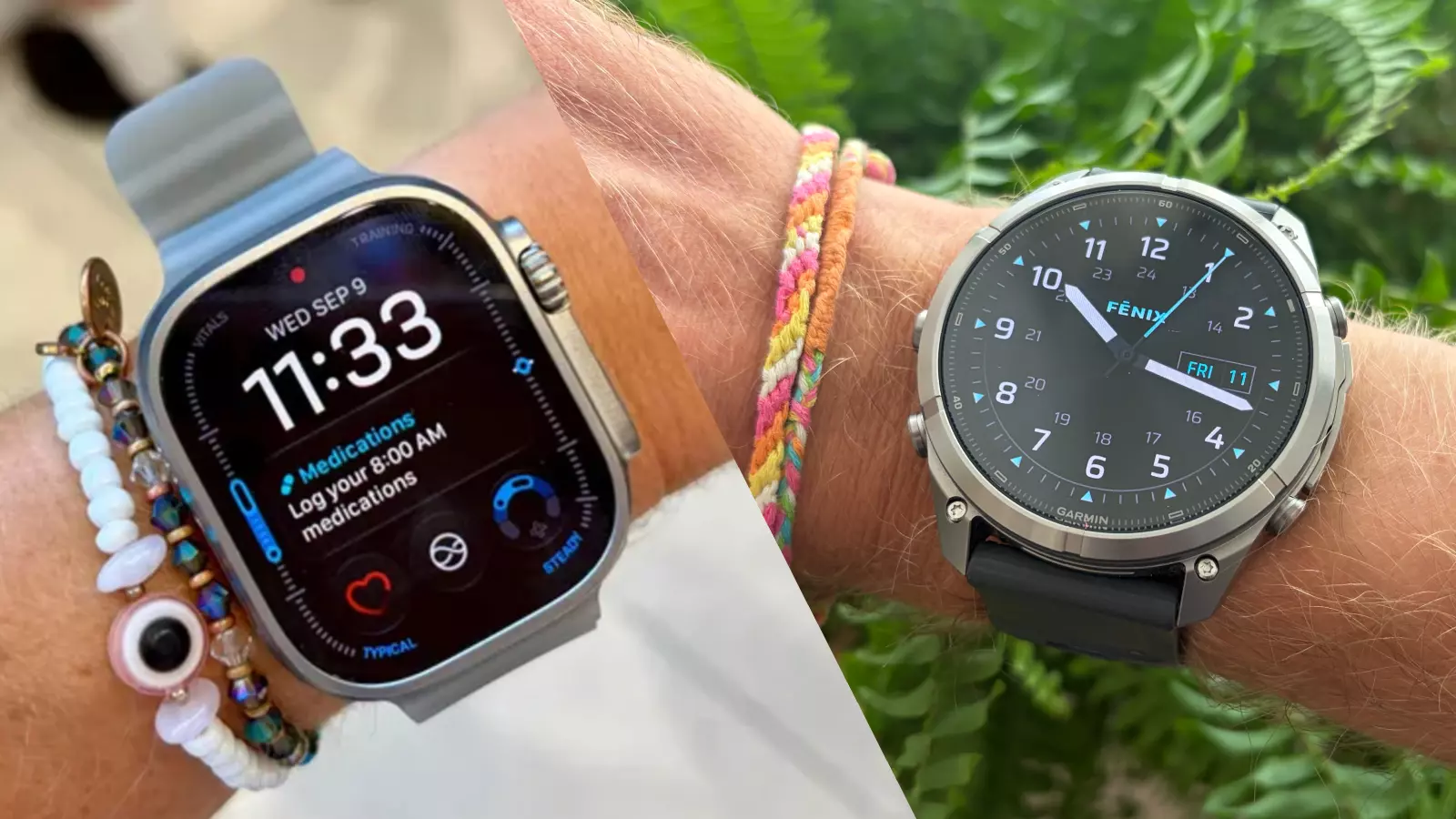 Comparativo de precisão entre Apple Watch Ultra 4 e Garmin Fenix 9 Pro com cinta Frontier X2