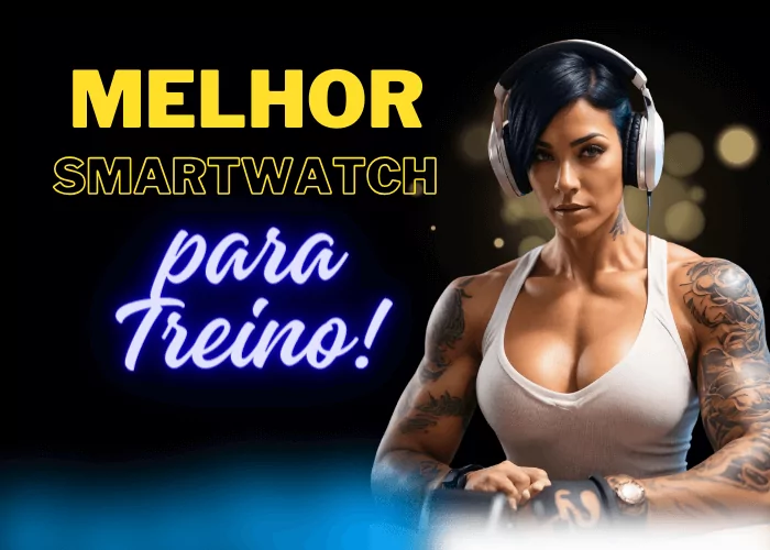 Mulher Musculosa com smartwatch